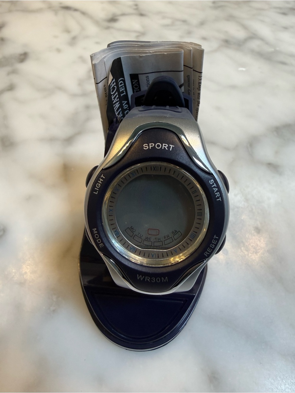 Instruction sheet for watch backlight